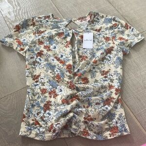 New with tags WILLOW & ROOT size small top with keyhole opening ruched open back